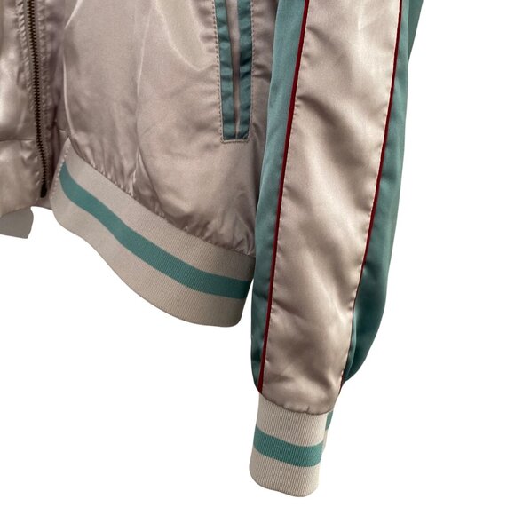 Vintage-Style Standard Issue Embroidered Tiger Souvenir Bomber Jacket XL Satin S - Picture 3 of 9